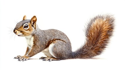Fototapeta premium Detailed Illustration of a Squirrel