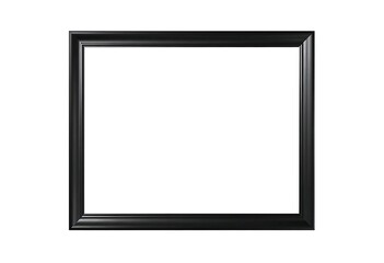 Black picture frame transparent png 