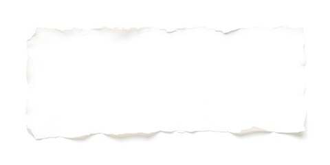 Fototapeta premium White ripped paper torn edges strips isolated on black background 