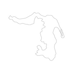 Adygey blank outline map