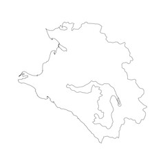 Krasnodar blank outline map