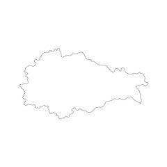 Kursk blank outline map
