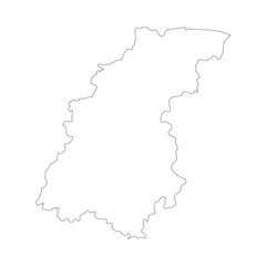 Nizhegorod blank outline map