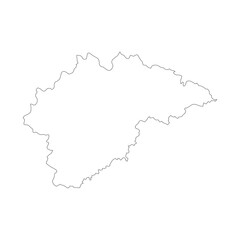 Obraz premium Novgorod blank outline map