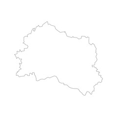 Orel blank outline map