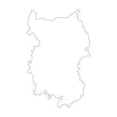 Omsk blank outline map