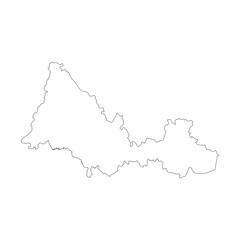 Orenburg blank outline map