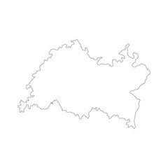Tatarstan blank outline map