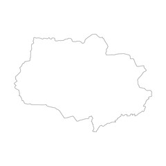 Tomsk blank outline map
