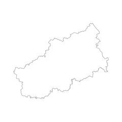 Tver blank outline map
