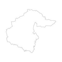 Tyumen blank outline map