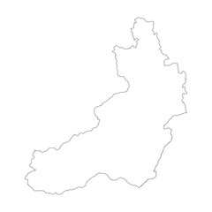 Zabaykalye blank outline map