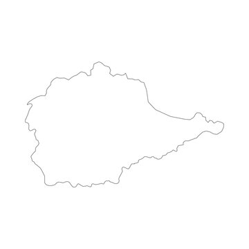 Yevrey blank outline map