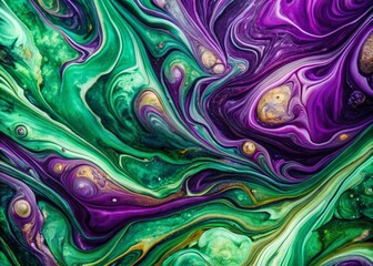 Abstract Green Purple Luxury Marble Texture: Premium Background for Design
