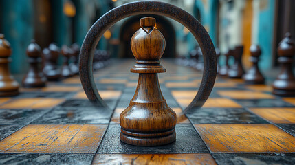 chess on the board