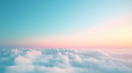 Harmonious color gradients in soft sky blue