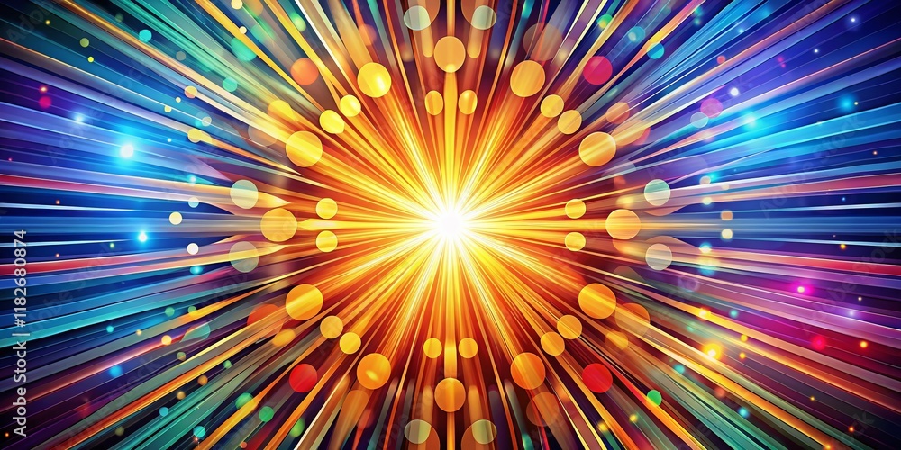 Poster Abstract Sunburst Pattern: High-Resolution Stock Photo with Deep Depth of Field