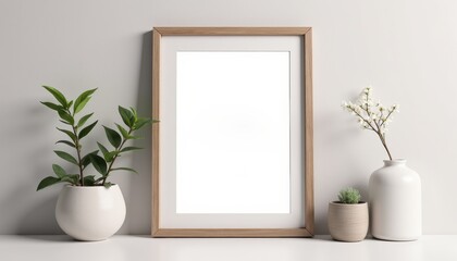 Motivational quote frame layout in stylish frame, simple background, cozy and positive atmosphere, with copy space