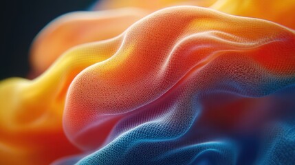 Obraz premium Abstract Colorful Waves Flowing Dynamically