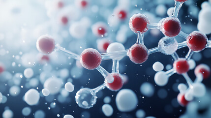 Hockey from the particles. Hockey breaks down into small molecules. Vector illustration