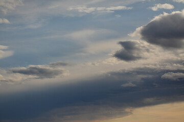 Obraz premium Sky with clouds of different shades