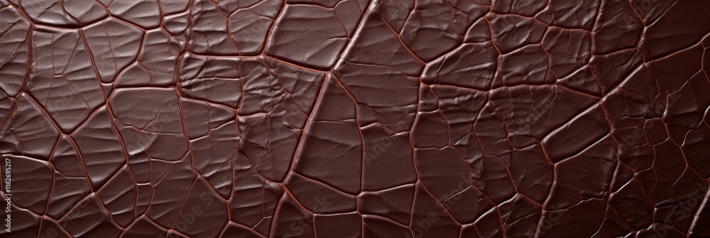 Poster rich texture of dark chocolate creating a tempting visual delight. generative ai