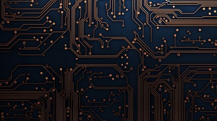 Intricate circuitry design showcases elegance of modern technology. Generative AI