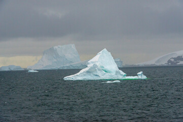 Lemaire Channel, Antarctica. Icebergs in the Lemaire Channel.