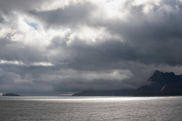 Antarctic. Scotia, stormy sea view.