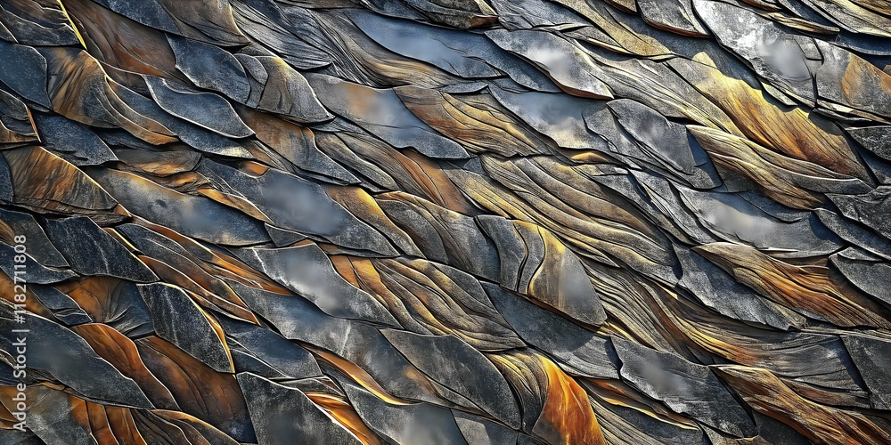 Poster textured natural elements patterns shimmering light reflecting unique colors