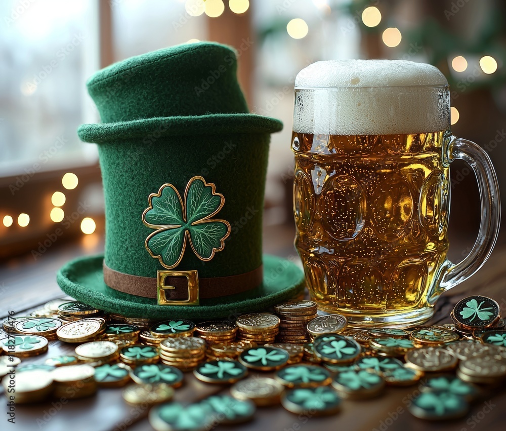 Poster png file of st. patrick's day kit with a transparent background, created using ai