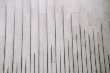 Walls, deserted corridors, windows and doors of research institutes, industrial buildings, universities.