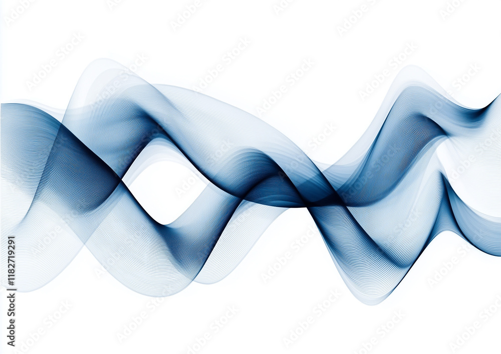 Poster abstract background with curved line on white background
