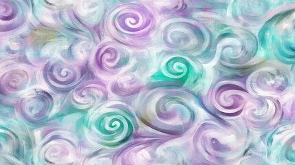 Abstract Swirl Graphic Art: A Whimsical Display of Colors and Patterns