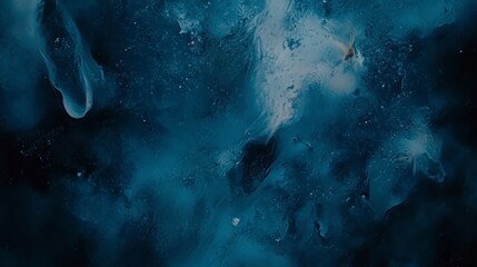 Stunning Abstract Dark Blue Painting