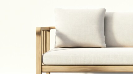 Stunning Light Beige Wooden Outdoor Sofa Design for Modern Outdoor Living