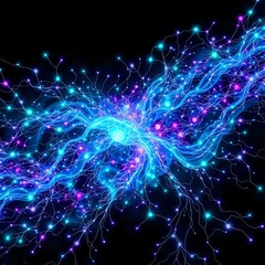 Crescendo of Cosmic Motion - Bioluminescent Galaxy