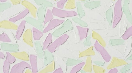 Abstract Pastel Color Palette Painting with Brush Strokes