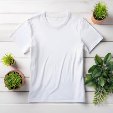 White T-Shirt Mockup - Perfect for Custom Designs, Branding, and Apparel Projects