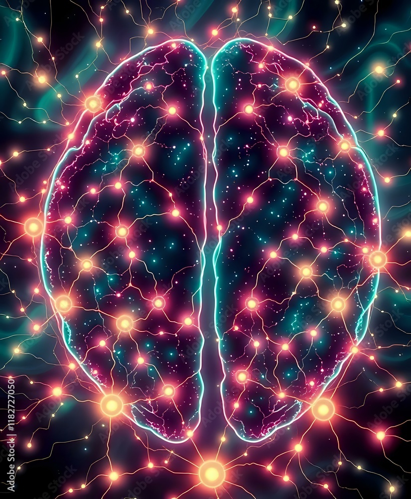 Poster luminescent neural network: brainwaves in action