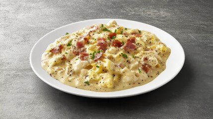 Creamy Bacon and Egg Dish: A Delicious and Easy Breakfast Recipe