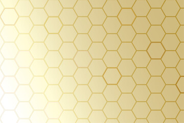 Geometric Background. Honeycomb pattern with hexagonal shapes and a yellow golden design resembling a beehive.