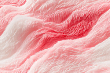 Pink and white plush fur close-up, ombre effect