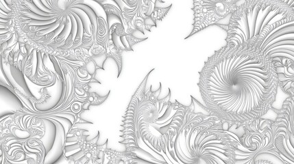 Mesmerizing Abstract Fractal Design. A Stunning Visual Display of Intricate Patterns and Forms.