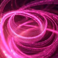 Abstract Pink Light Trails: A Mesmerizing Visual Symphony of Glowing Lines and Colors