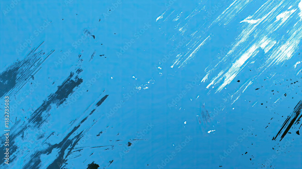 Aufkleber bold blue brush strokes create a dynamic artistic background with unique texture and depth