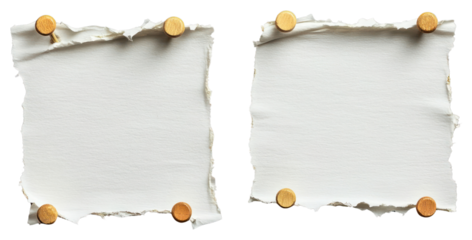 PNG Torn pieces of white paper background texture wooden.