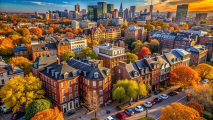 Boston Aerial View: Modern Cityscape & Historic Beacon Hill - October 2021
