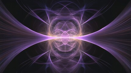 Obraz premium Stunning Purple Abstract Design: A Mesmerizing Visual Feast of Intricate Lines and Patterns