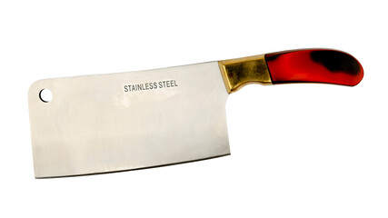 Large stainless steel meat cleaver